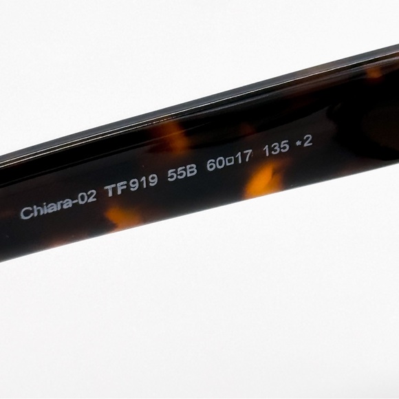 NEW TOM FORD CHIARA-02 TF919 55B WOMEN SUNGLASSES FT0919/S 55B BROWN - Picture 9 of 10